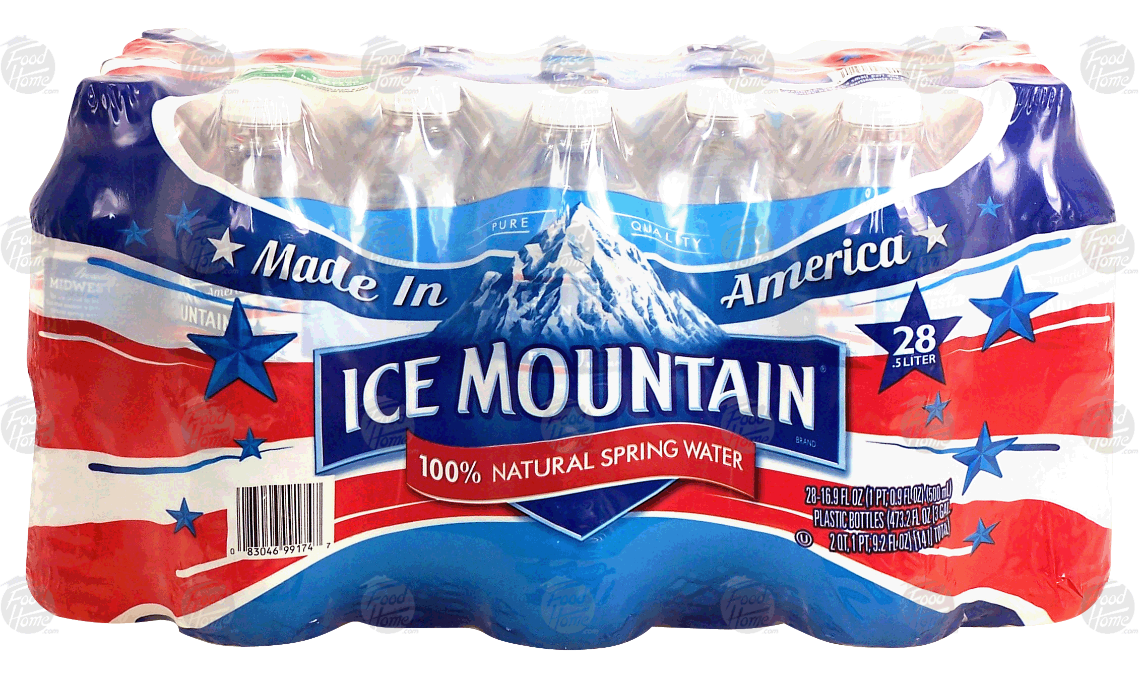 Ice Mountain  100% natural spring water, 28- 16.9 fl oz bottles Full-Size Picture